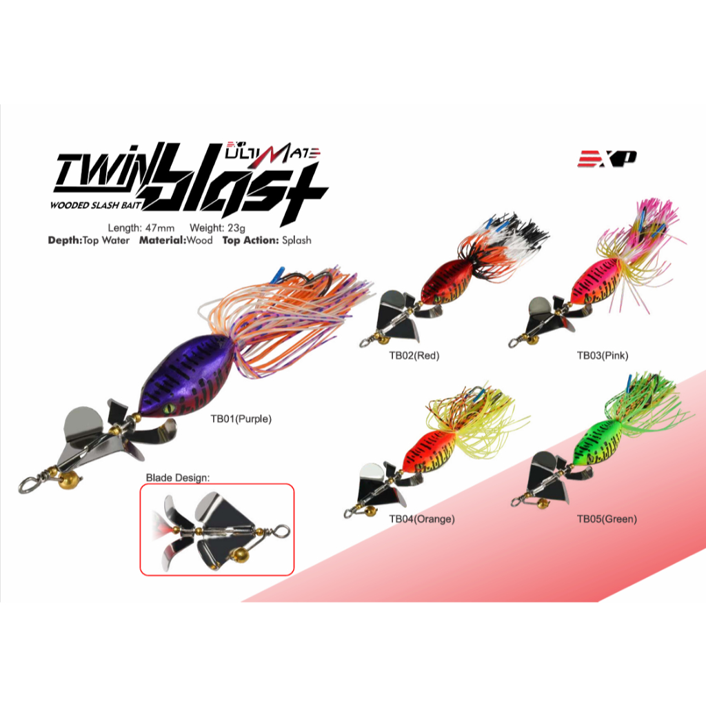 EXP ULTIMATE TWIN BLAST WOODED SLASH BAIT 47mm 23gm