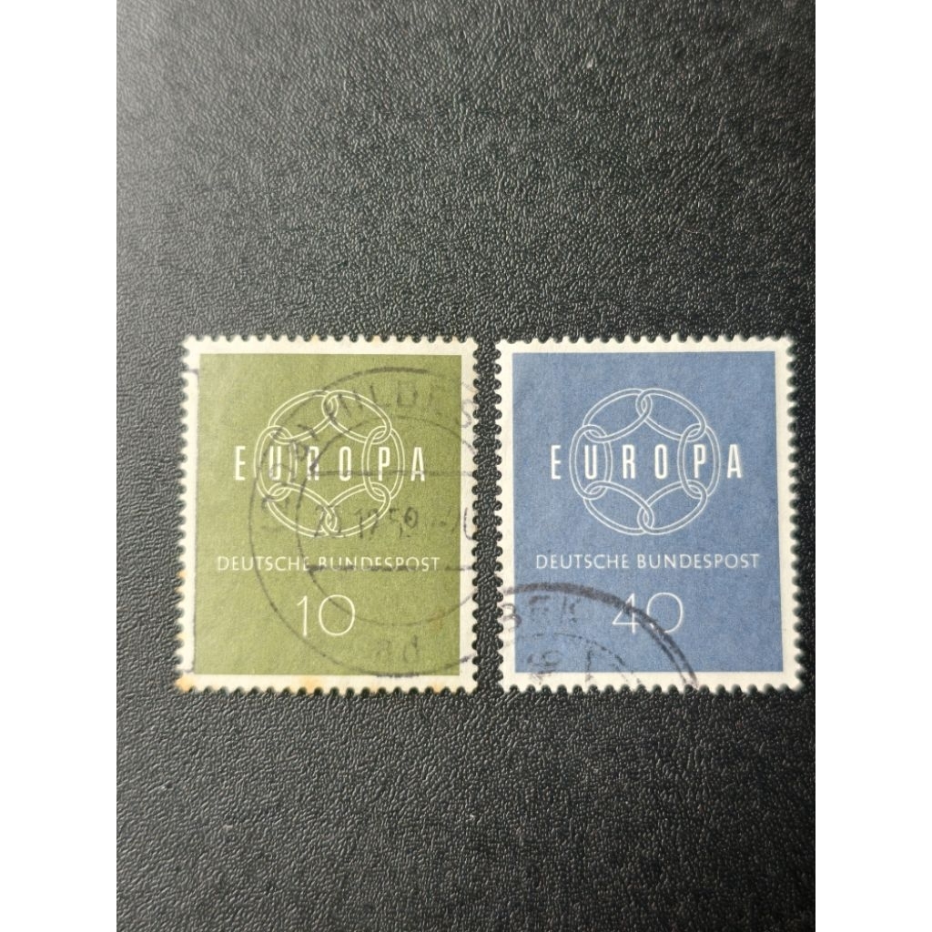 CE101 เยอรมนีปี 1959 แสตมป์ Europa Cept ครบชุด 2v มือสอง