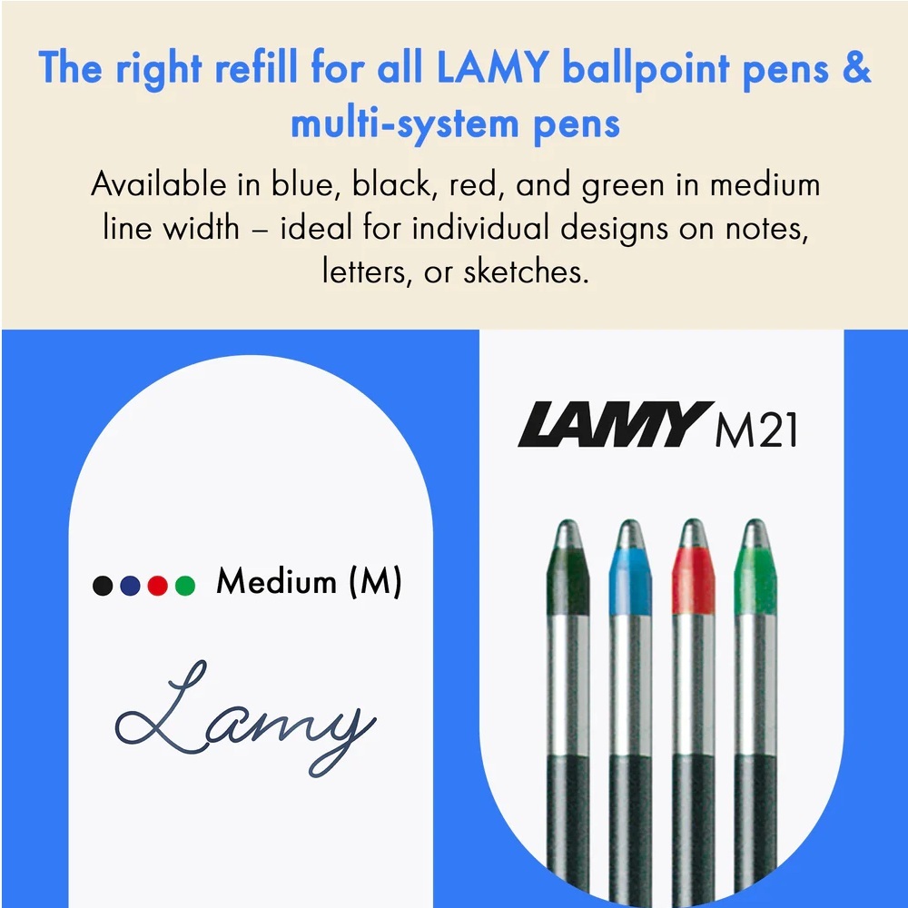 LAMY M21 REFILL สําหรับปากกา LAMY BALLPOINT & ปากกาหลายระบบ
