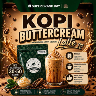 1KG BUTTERCREAM LATTE  Minuman Rendah Gula Kopi Direct Kilang  - Coffee Drink