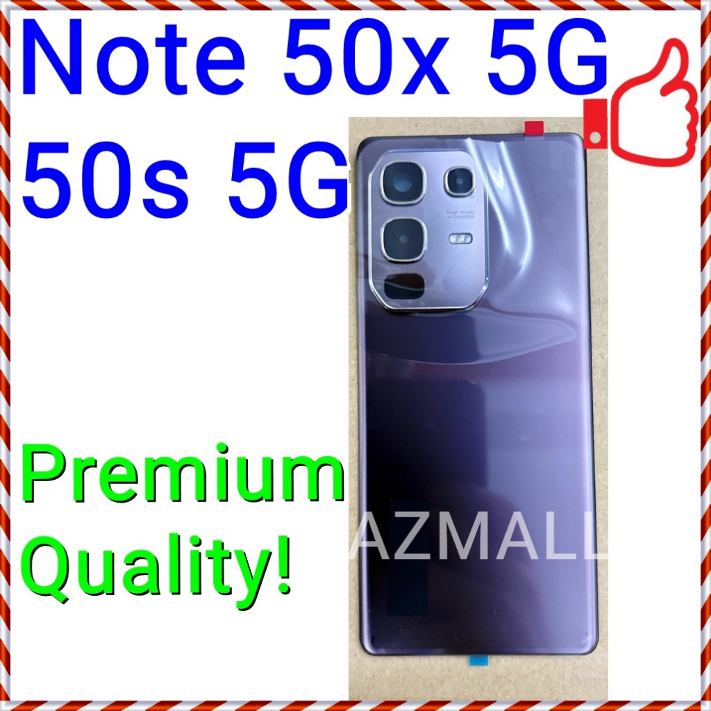 (3 สี) ใหม่กลับแบตเตอรี่กล้องฝาครอบกระจกที่อยู่อาศัย Infinix หมายเหตุ 50x 5G 50s / X6857B X6857 X687