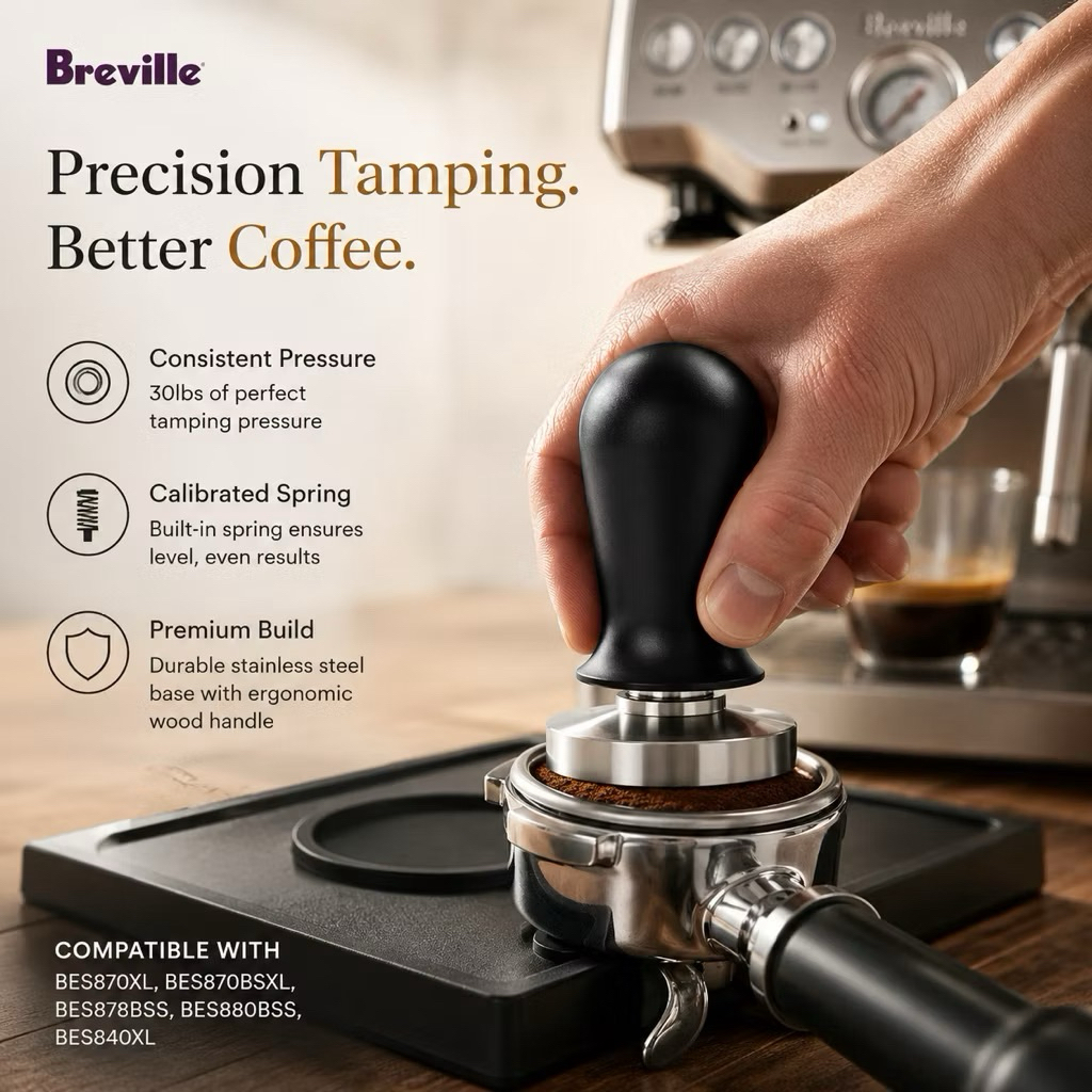 แทมเปอร์ Breville สําหรับ BES870XL, BES870BSXL, BES878BSS, BES880BSS, BES840XL
