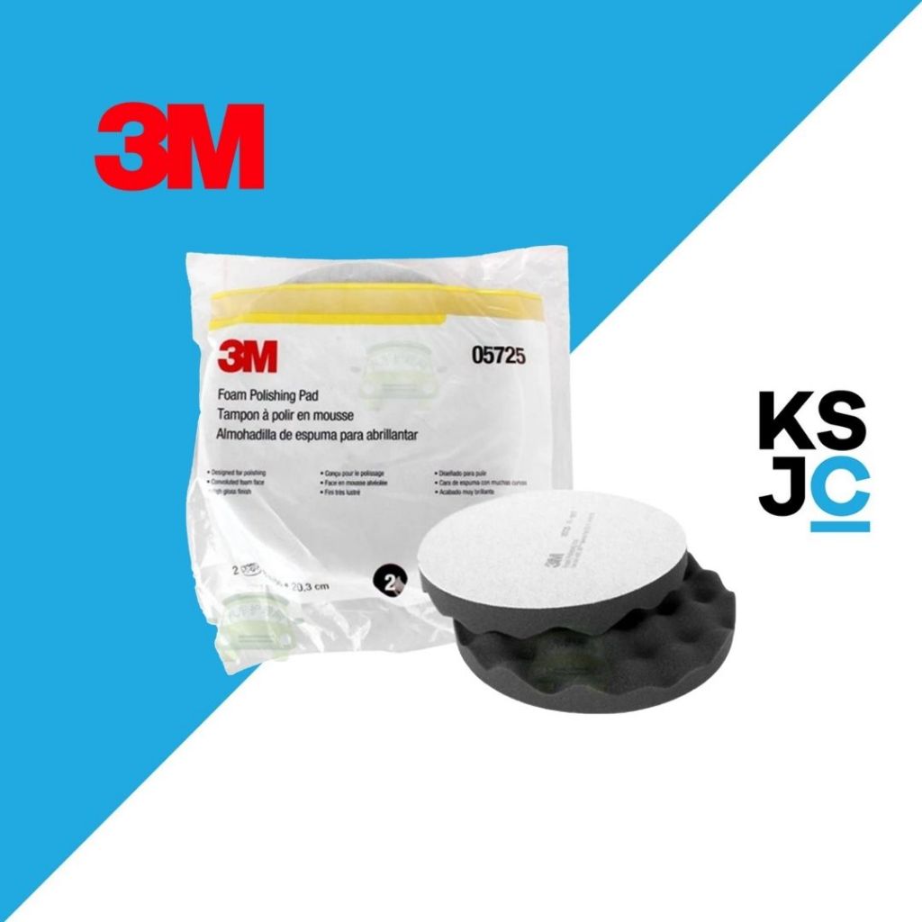 (2 ชิ้น) 3M 05725 Perfect-It Foam Polishing Pad (8 นิ้ว)