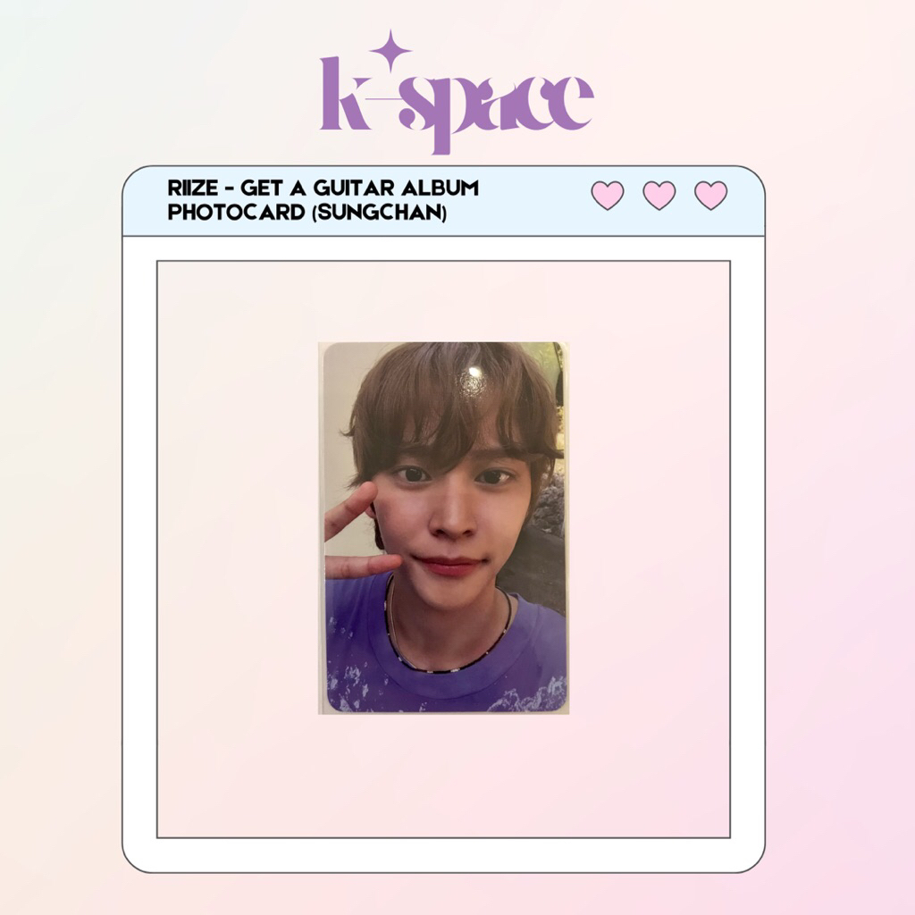 RIIZE - รับการ์ดรูปถ่ายอย่างเป็นทางการของ GET ALBUM (SUNGCHAN)