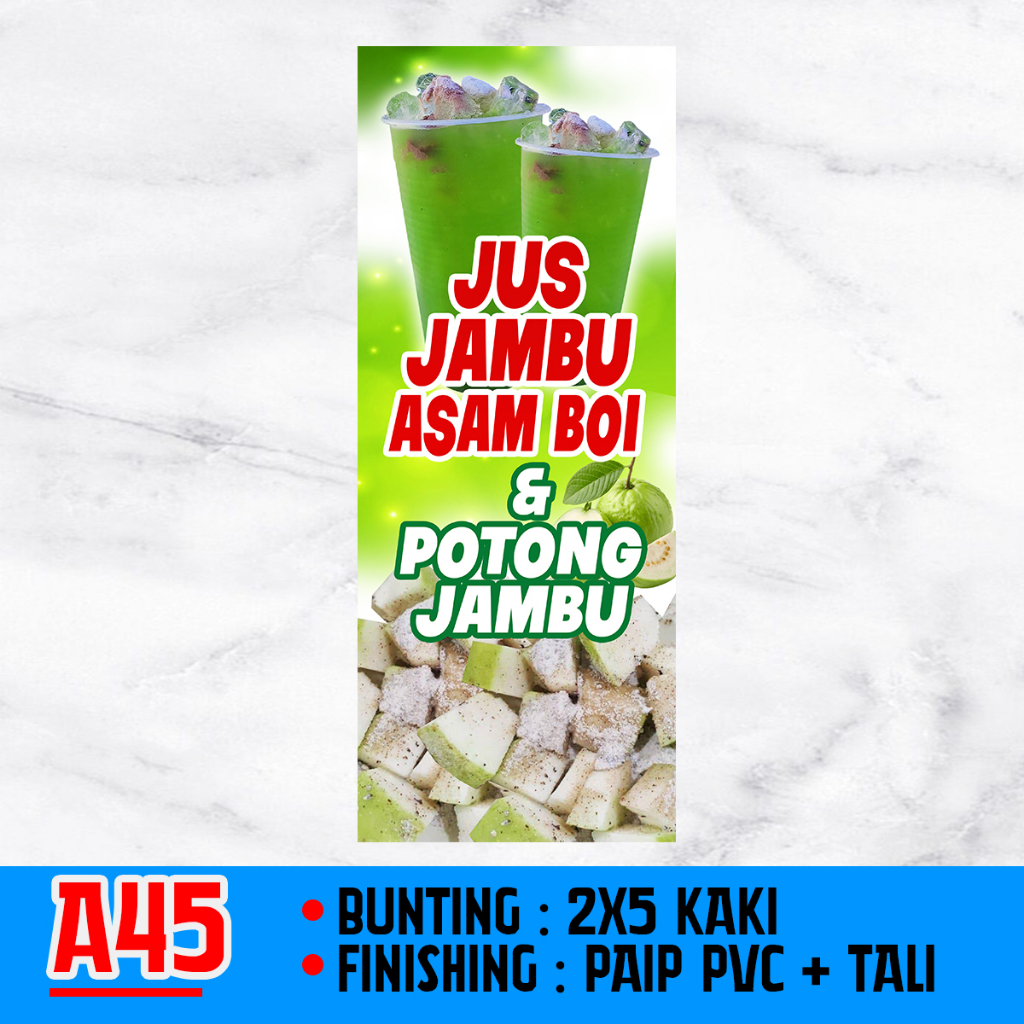 BANNER BUNTING GUAVA JUICE, BOI ACID & GUIT
