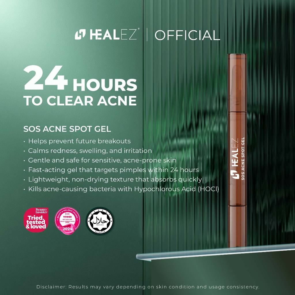 HEEALEZ SOS Acne Spot Gel - Emergency Spot Rescue (2g)