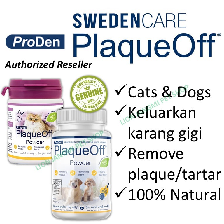 Keluarkan karang gigi kucing ลบคราบหินปูน - ProDen PlaqueOff Plaque Off Powder Dog & Cat