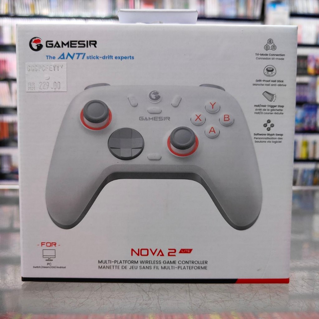 NS GAMESIR คอนโทรลเลอร์ไร้สาย NOVA 2 LITE สําหรับสวิตช์, PC, STEAM, IOS, ANDROID สีขาว ใหม่และ SEALE