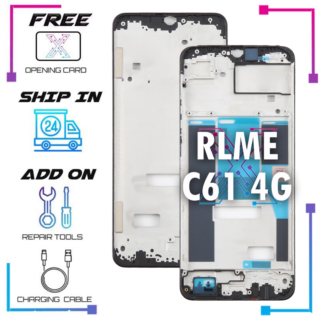 กรอบ LCD สําหรับ REALME C61 4G RMX3930 - คุณภาพตัวถังหน้า