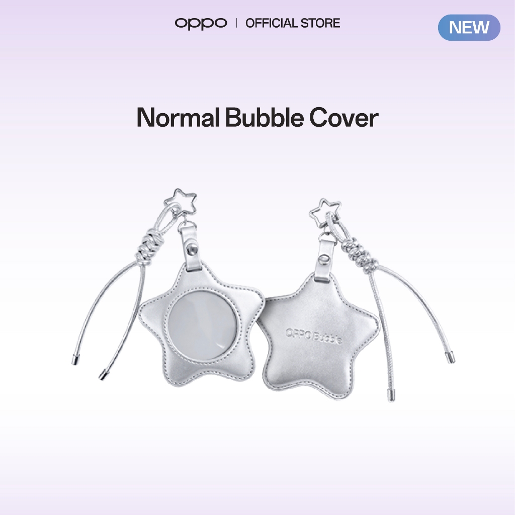 OPPO Normal Bubble Cover เคสป้องกันสั่งทําพิเศษ สีเงิน