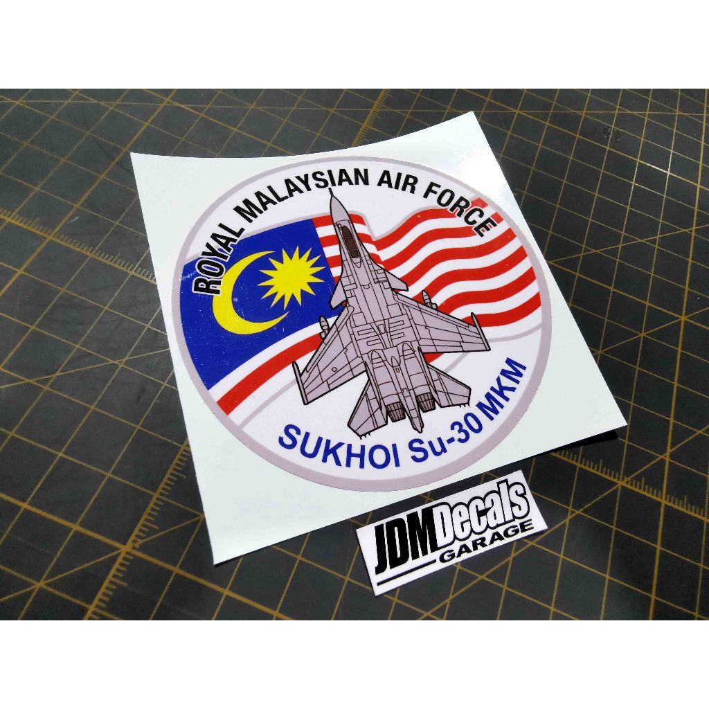TUDM / RMAF SUKHOI Su-30MKM สติ๊กเกอร์รูปลอกรถยนต์