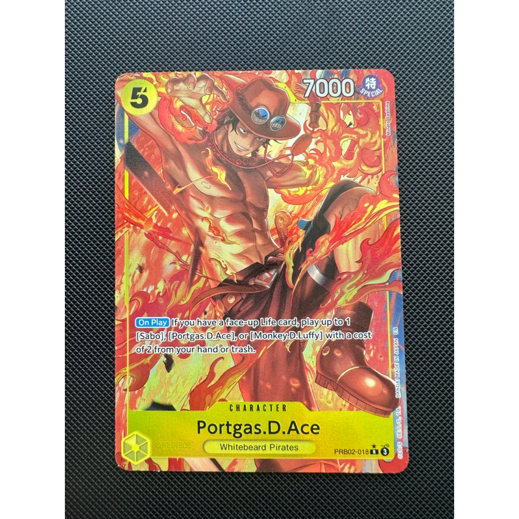 Portgas.D.Ace (Alternate Art) PRB02-018 (R ️) The Best- Vol. 2 - การ์ดวันพีซ อังกฤษ