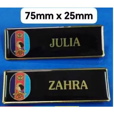 โลโก้ BARU NAME TAG NAME TAG BAKET PIK TUDM NAME TAG GOOD QULIATY