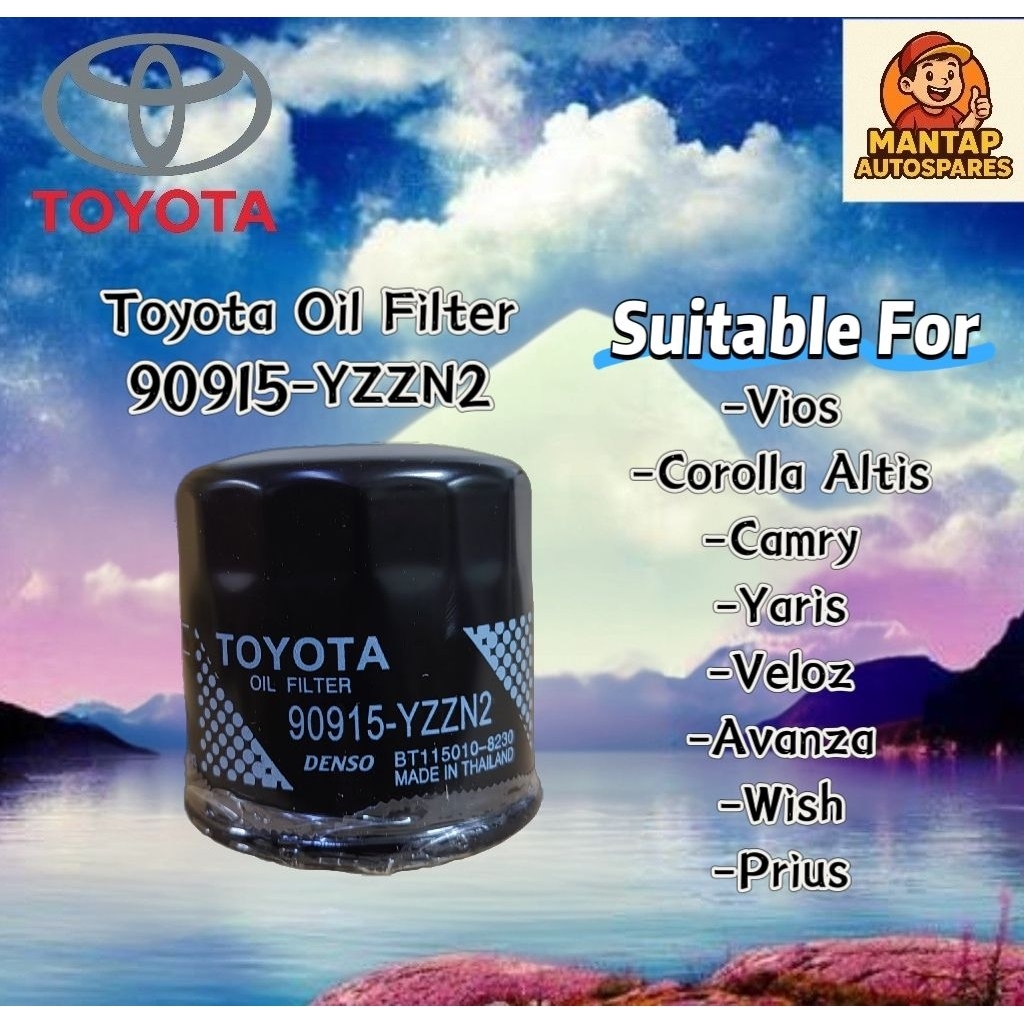 กรองน้ํามันเครื่องโตโยต้า Penapis Minyak Toyota 90915-YZZN2