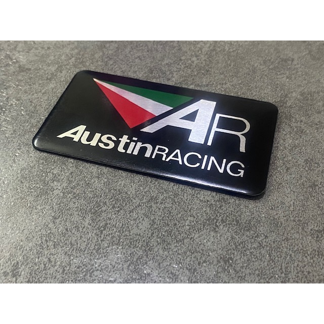 AR Austin Racing สีดําเงินโลหะสะท้อนแสงเงาทนความร้อนรถจักรยานยนต์ท่อไอเสียสติกเกอร์