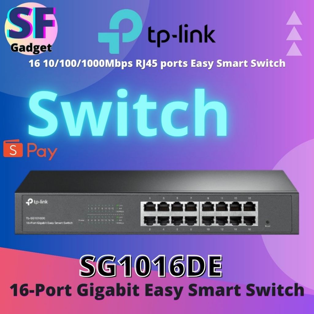 TP-Link TL-SG1016DE 16-Port Gigabit Easy Smart Switch TL-SG1016DE 16-Port Gigabit Easy Smart Switch 
