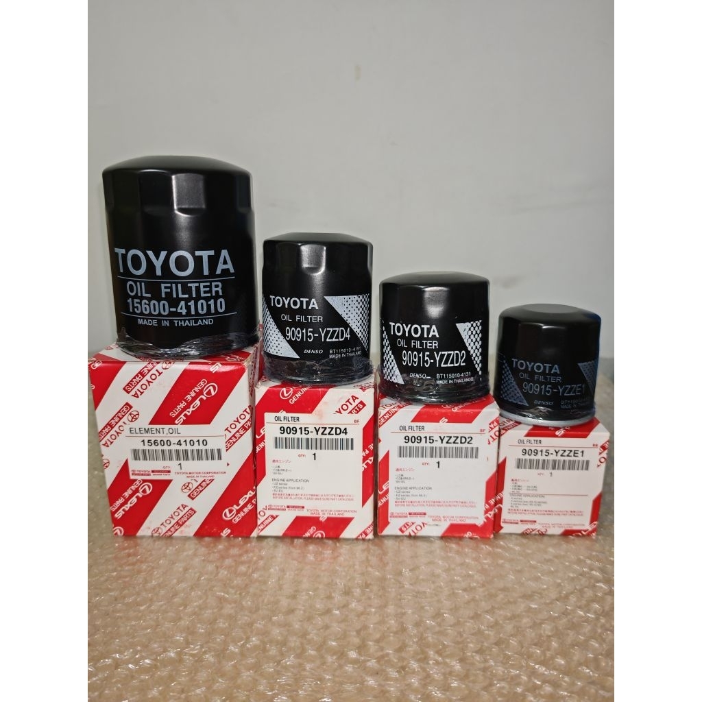 กรองน้ํามันเครื่อง TOYOTA 90915-YZZE1 90915-YZZD2 90915-YZZD4 90915-TD004 15600-41010