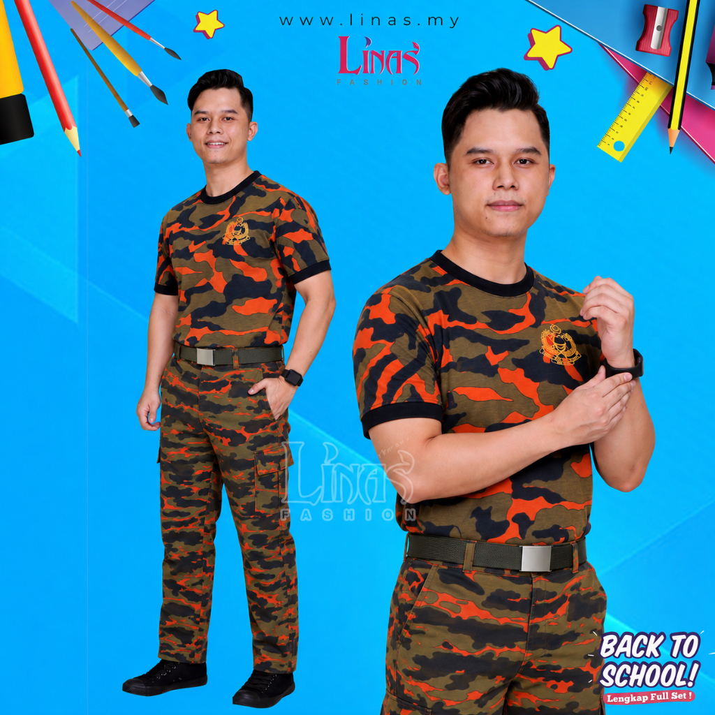 LIDAS เสื้อยืดแฟชั่น CADET BOMBA CELARENG SCHOOL UNIFORM SCHOOL UNIFORM UNIFORM UNIFORM