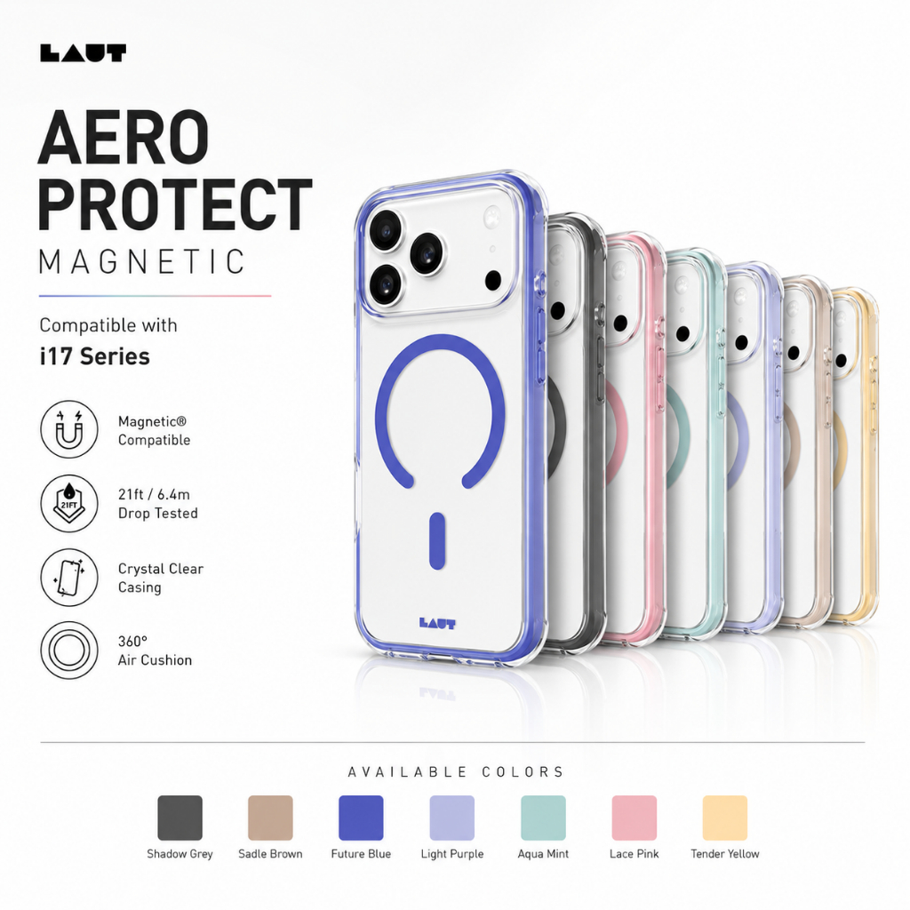LAUT Aero Protect Phone Case เข้ากันได้กับ i17 Series