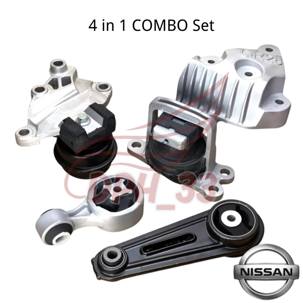 [4 IN 1 COMBO] ชุดติดตั้งเครื่องยนต์ Nissan OEM สําหรับ Nissan X-Trail XTrail T31 2.5