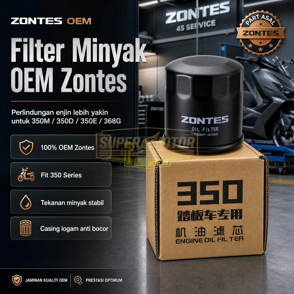กรองน้ํามันเครื่อง Zontes Miyak OEM 1050871-001000 350M 350D 350E 65.8มม. น้ํามันน้ํามัน机