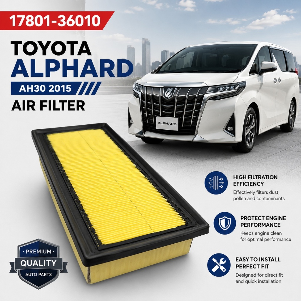 TOYOTA Alphard AH30 AYH30 2015-2022 กรองอากาศ 17801-36010