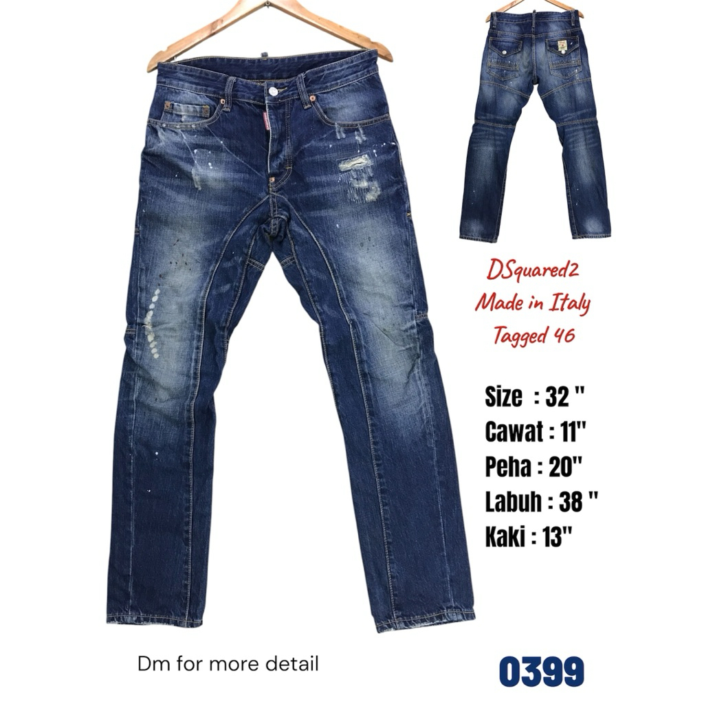 กางเกงยีนส์ Dsquared2 Italy ของแท้