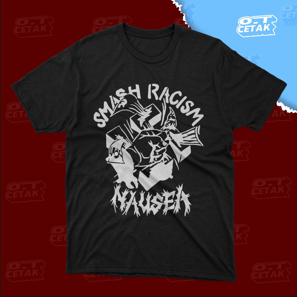 !!!️ป้ายกระดุมฟรี!! ️! -NAUSEA Tribut Band Shirts-Gildan Premium 100% Cotton-High Quality Raster DTF