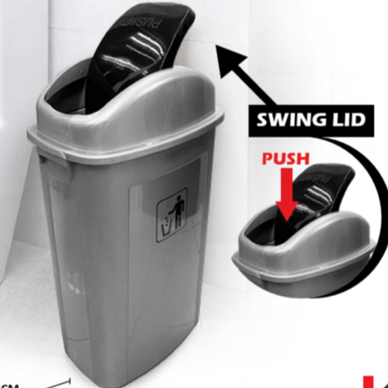 Rayaco Swing Dustbin 40L & 60 ลิตร / ถังขยะ / ถังขยะ / ถังขยะ / Tong Sampah