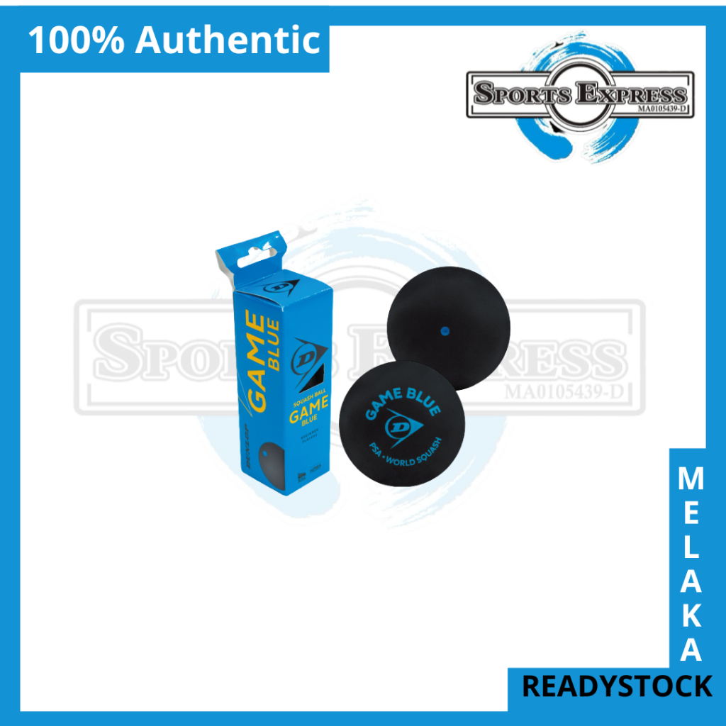 DUNLOP SQUASH BALL GAME BLUE 4x3 BALL BOX -Sports Express