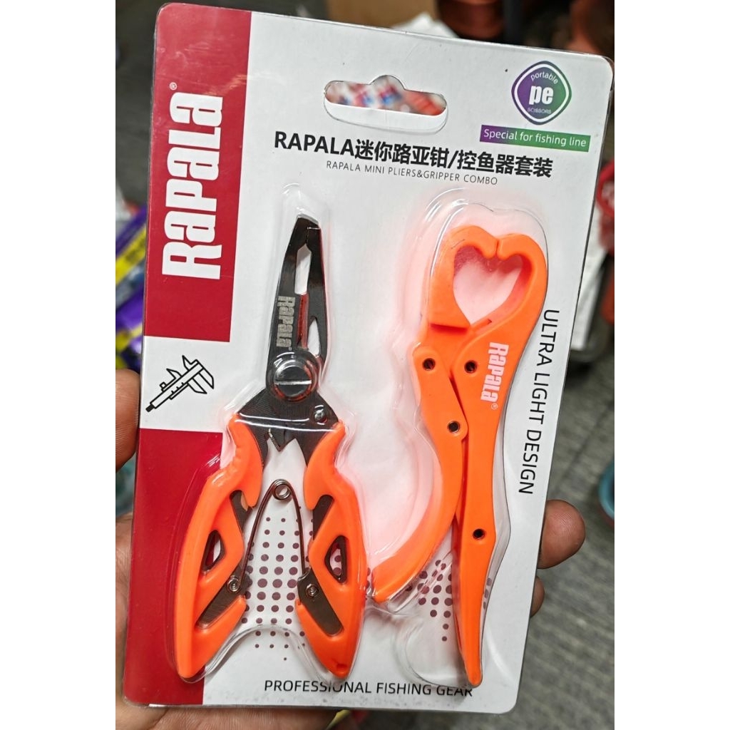 COMBO RAPALA MINI PLIERS & GRIPPER ULTRA LIGHT DESIGN