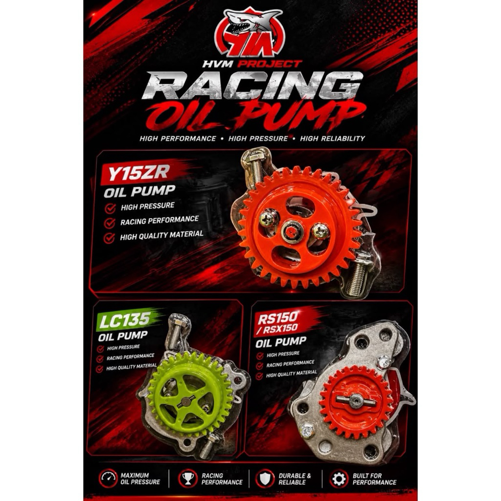 HVM PROJECT ปั๊มน้ํามัน RACING Y15ZR / LC135(4S) / RS150