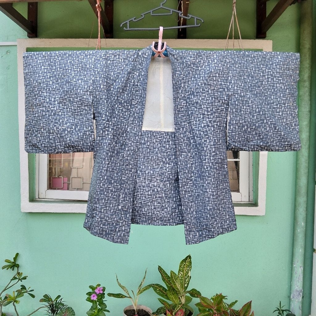Kimono Haori Grey Japanese Vintage Preloved
