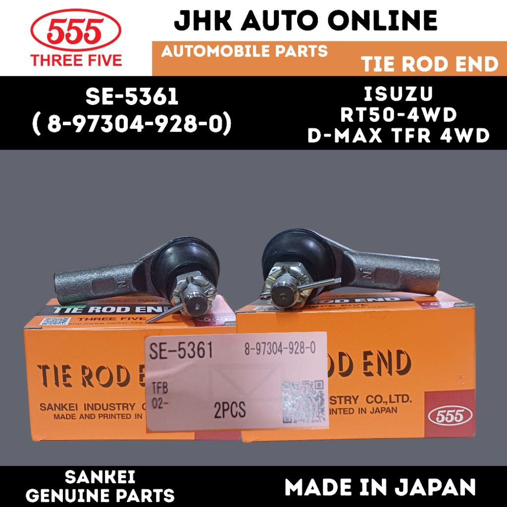 SE-5361 STEERING TIE ROD END ISUZU D-MAX TFR 4WD RT50 4WD 100% PARTS THREE FIVE
