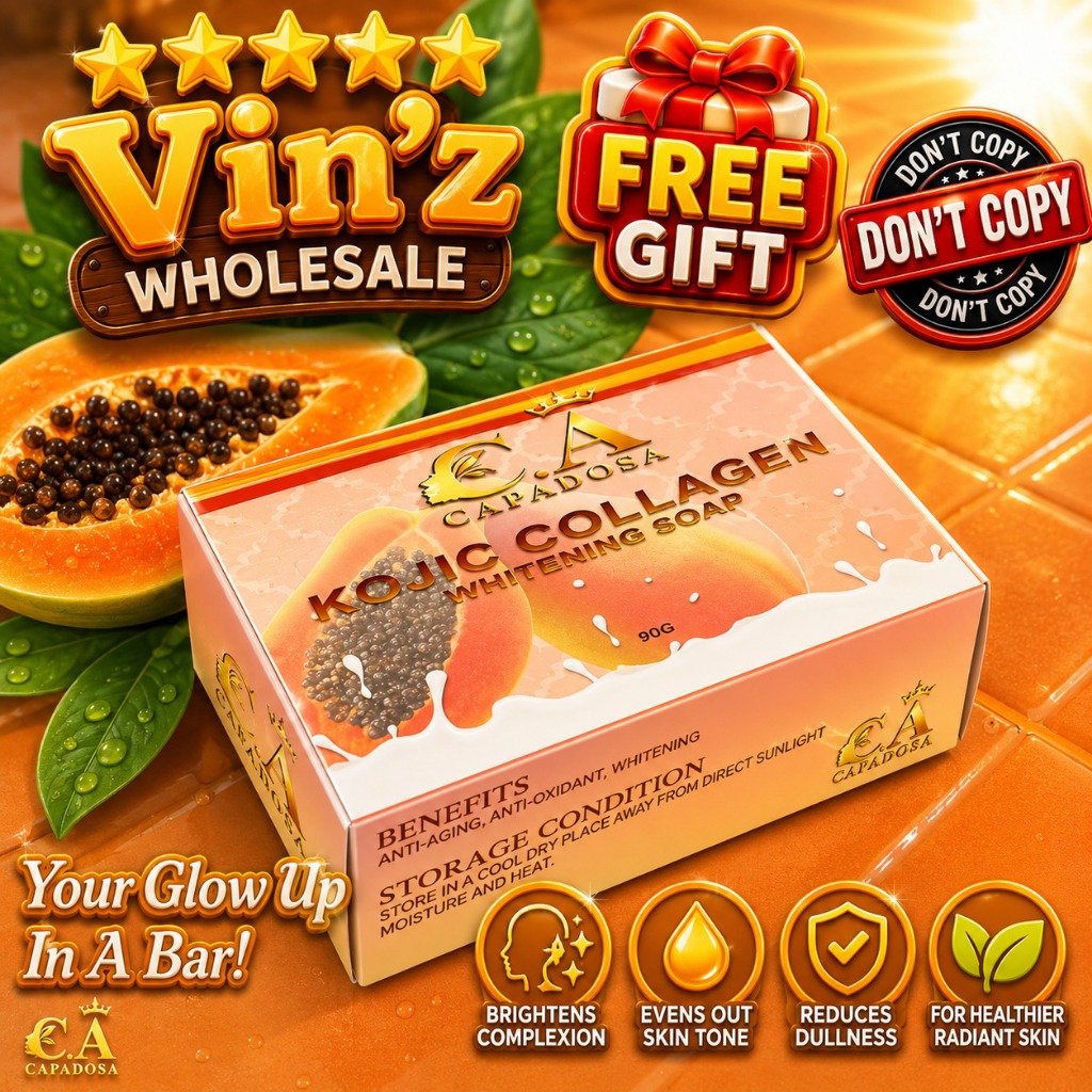CAPADOSA Kojic Collagen Papaya Whitening Soap 80g.