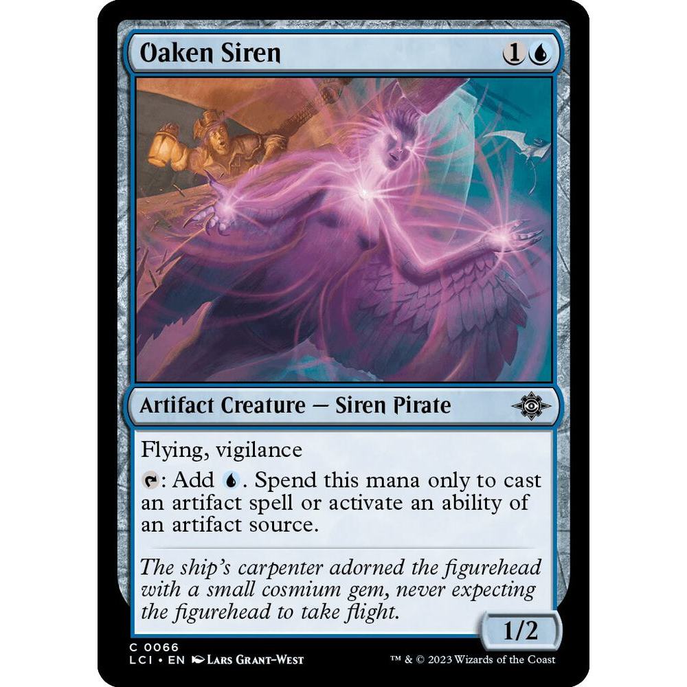 MTG: (LCI) C 066 - การ์ดเดี่ยว Oaken Siren The Lost Caverns of Ixlan