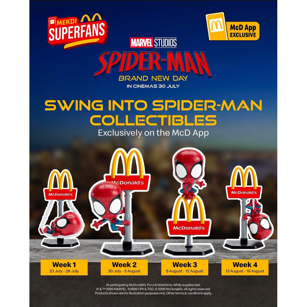 MCD x SPIDERMAN BRAND วันใหม่ สินค้า