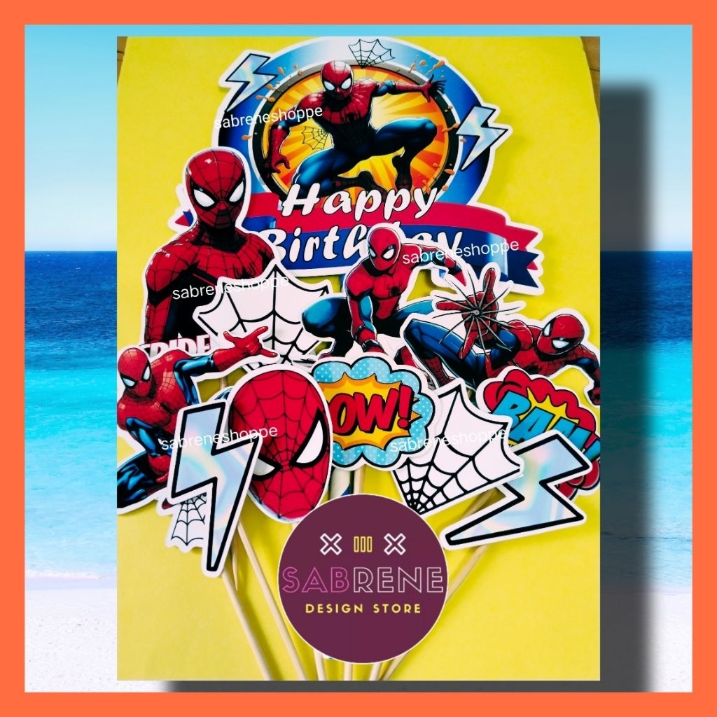 ท็อปเปอร์เค้ก SPIDERMAN DESIGN 10
