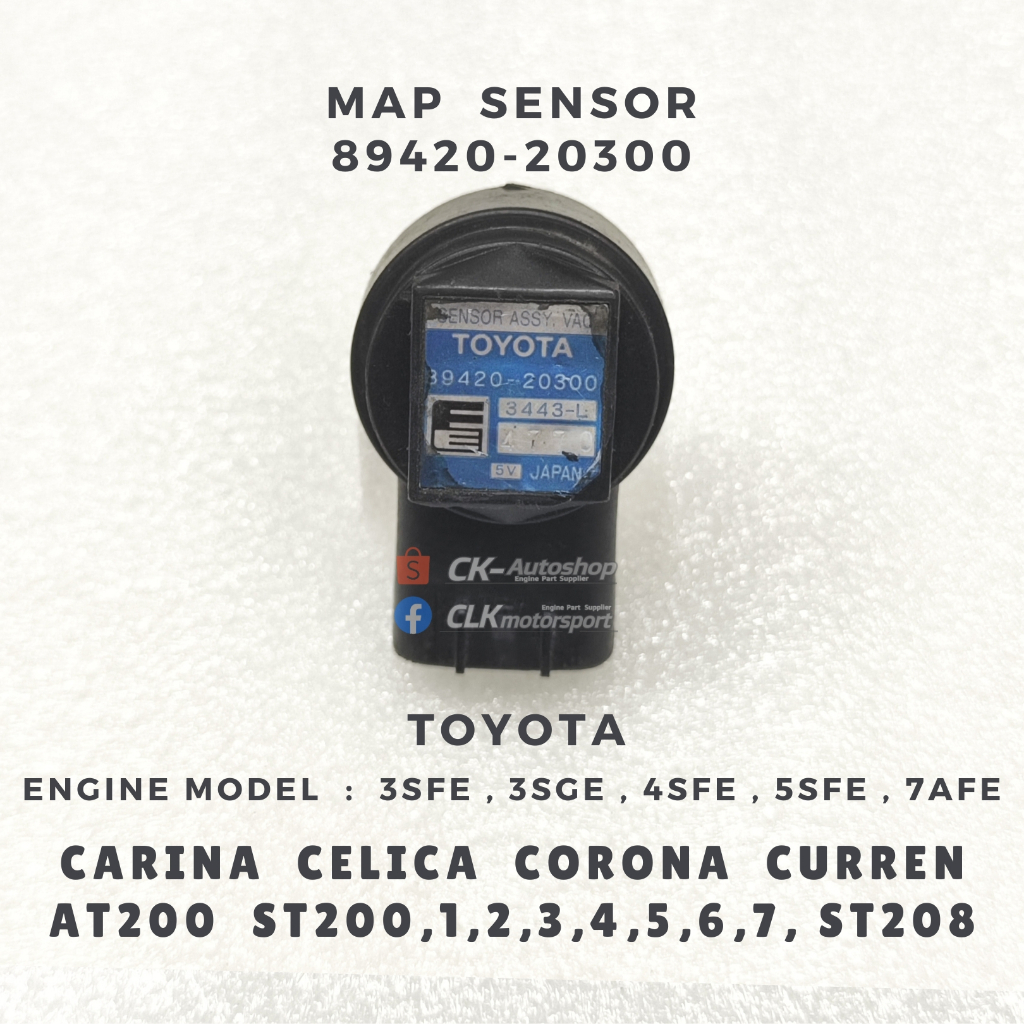 89420-20300 เซ็นเซอร์แผนที่ - Toyota 3SFE 3SGE 4SFE 5SFE 7AFE Carina Corona Celica Curren AT200 ST20