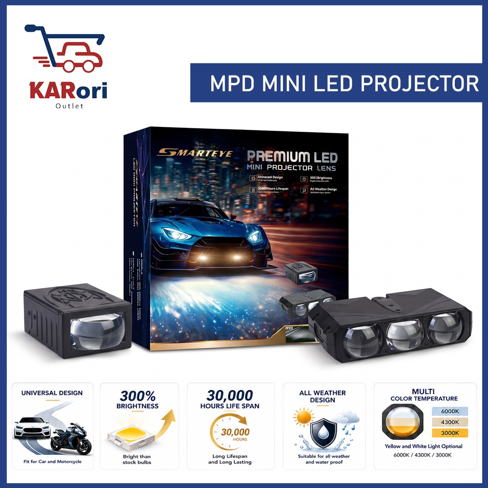 1 EYE CAR MINI PROJECTOR LAMP / 3 EYES MINI PROJECTOR LAMP