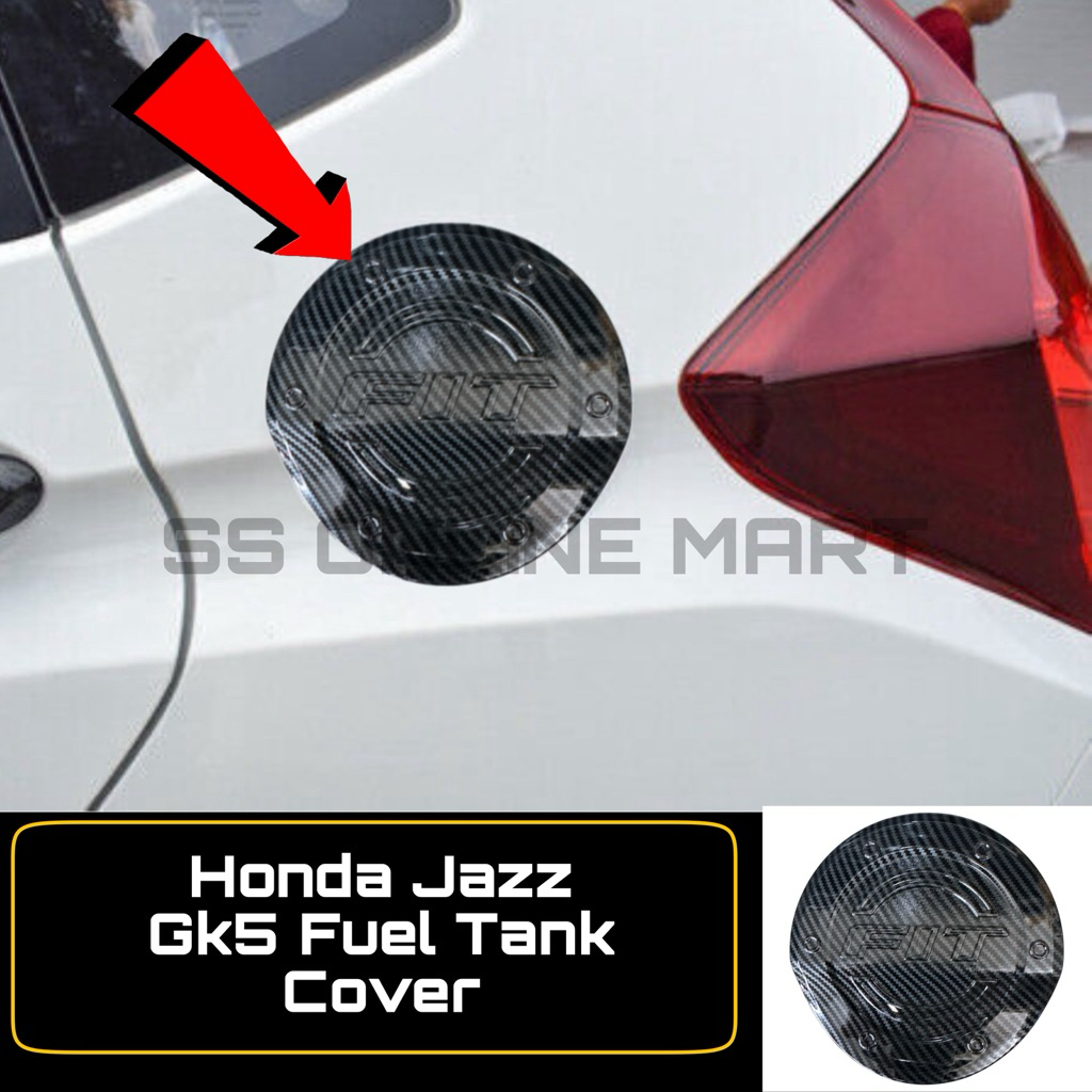Honda Jazz GK ครอบถังน้ํามัน Fit Design คาร์บอนไฟเบอร์ Gk5 อุปกรณ์เสริม