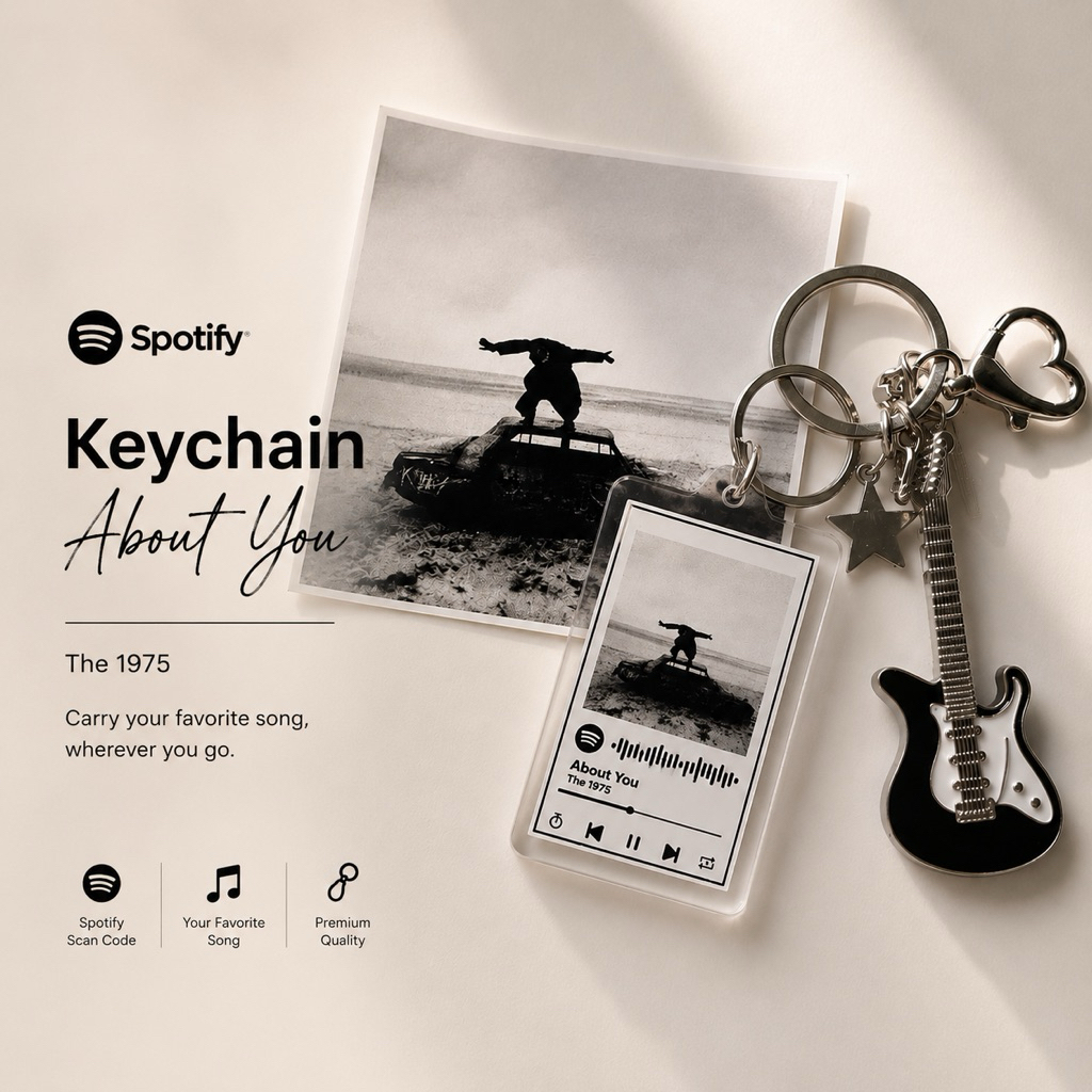 SPOTIFY KEYCHAIN- About You By The 1975🔥