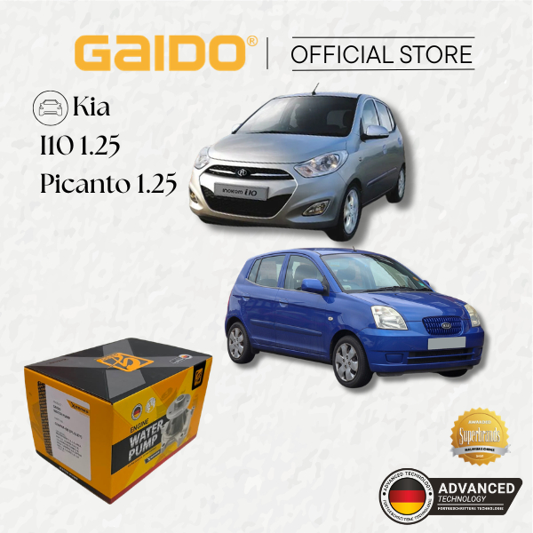 ปั้มน้ํา GAIDO Kia Picanto 1.25/Hyundai I10 1.25