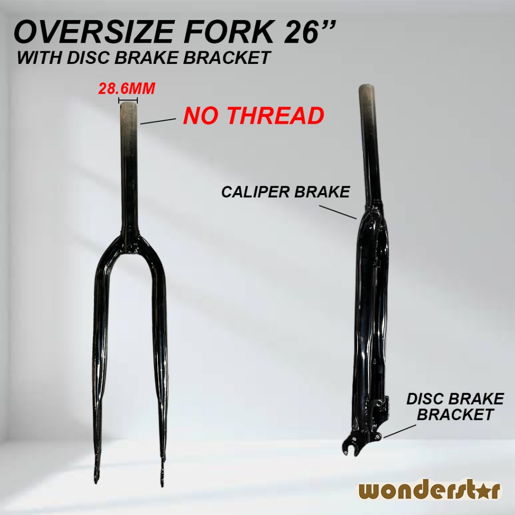 MTB OVERSIZE FORK 26" เบรคเบรคแผ่นดิสก์เบรค /BASIKAL GARPU 26 OVERSIZE UNTUK BASIKAL GUNUNG