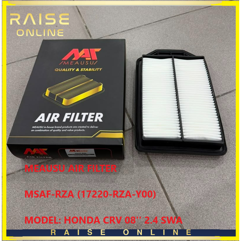 MEAUSU AIR FILTER MSAF-RZA (17220-RZA-Y00) รุ่น: HONDA CRV 08 2.4 SWA