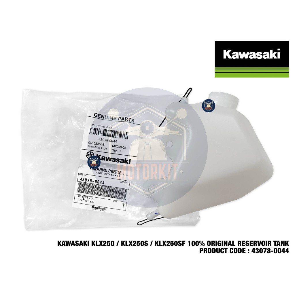 KAWASAKI KLX250 KLX250S KLX250SF COOLANT TANK RESERVOIR TANGKI AIR 43078-0044