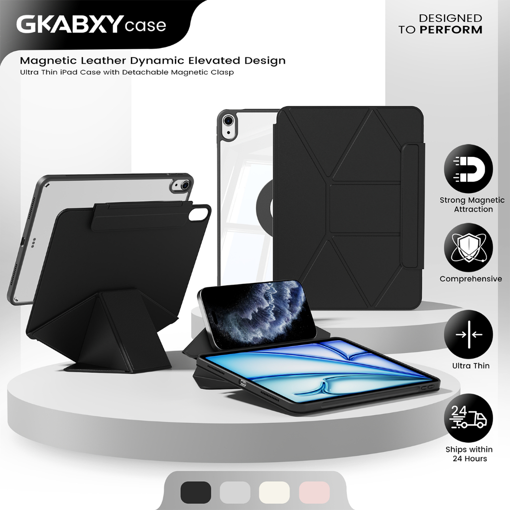 GKABXY เคสสําหรับ iPad 10/11th(A16), Air M4/M3/M2/5th/4th Generation 10.9 นิ้ว/11 นิ้ว, Dynamic Foli