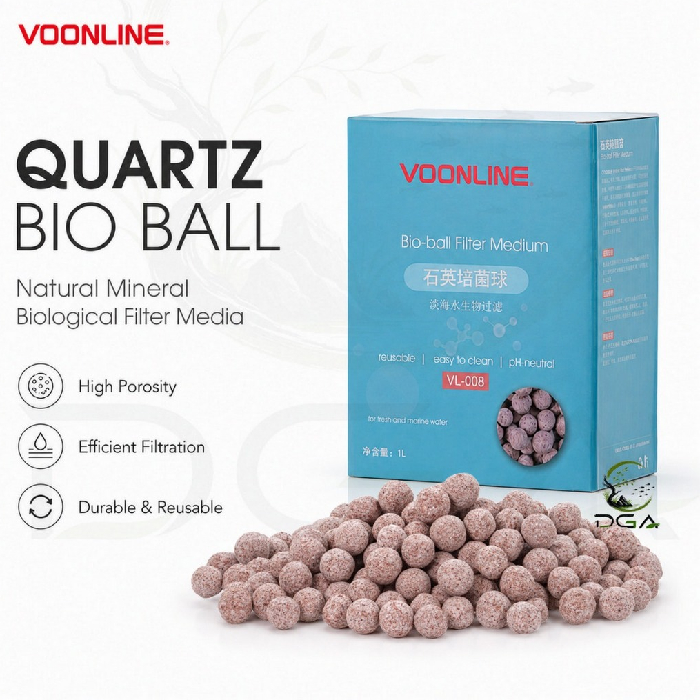 VOONLINE Quartz BioBall Hollow Biological Filter Media(จะกลายเป็นน้ํามัน)