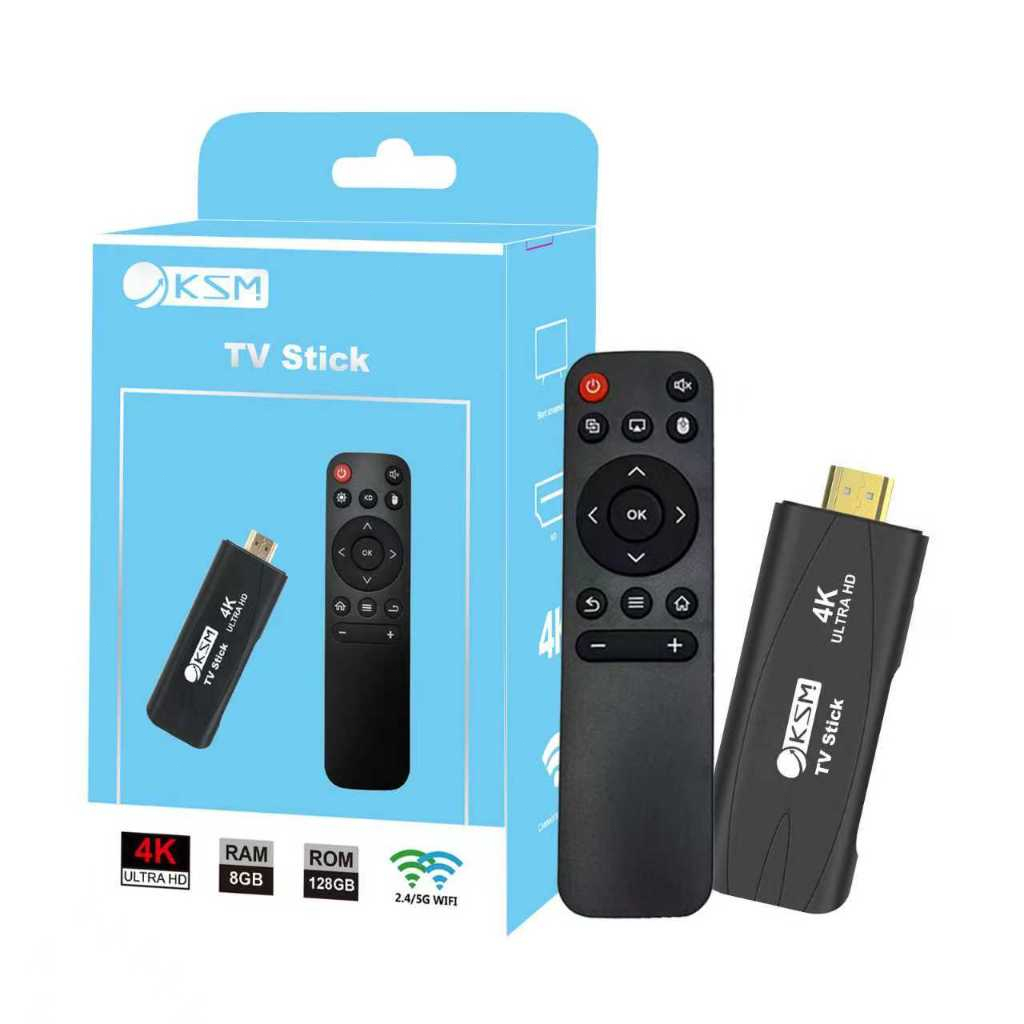 TV98 TV Stick 4K FHD 2.4G/5G WIFI สมาร์ททีวี Stick TV BOX Android 12.1 8 GB + 128 GB TV Video Stick