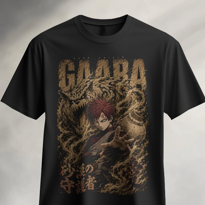 Baju Gaara Naruto Unisex Cotton 100%